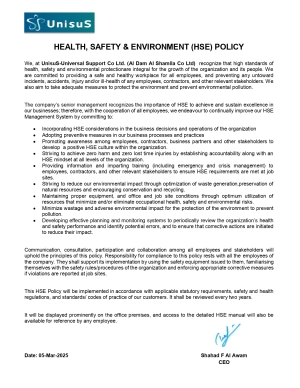 HSE Policy 